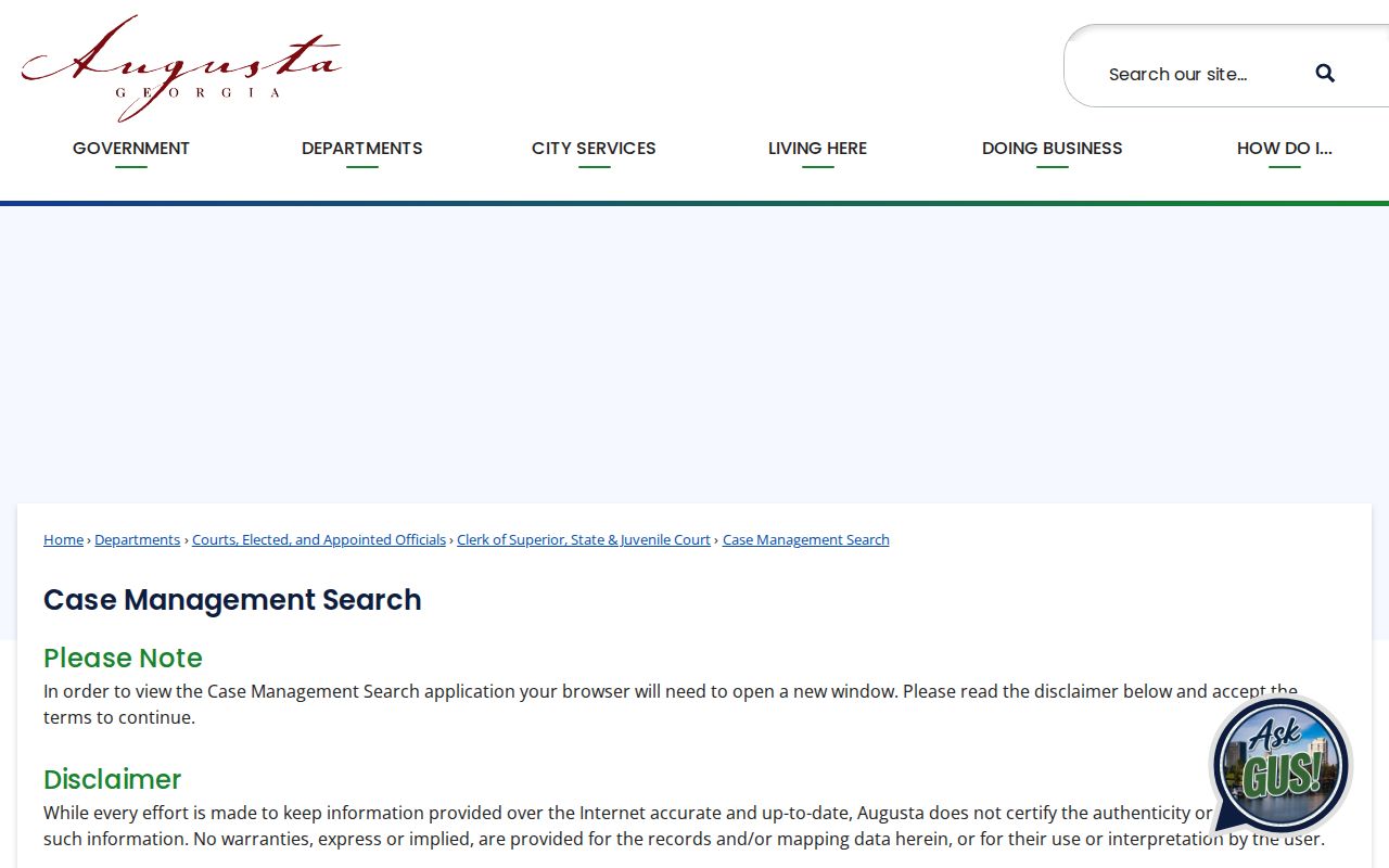 Richmond County resident lookup case management search